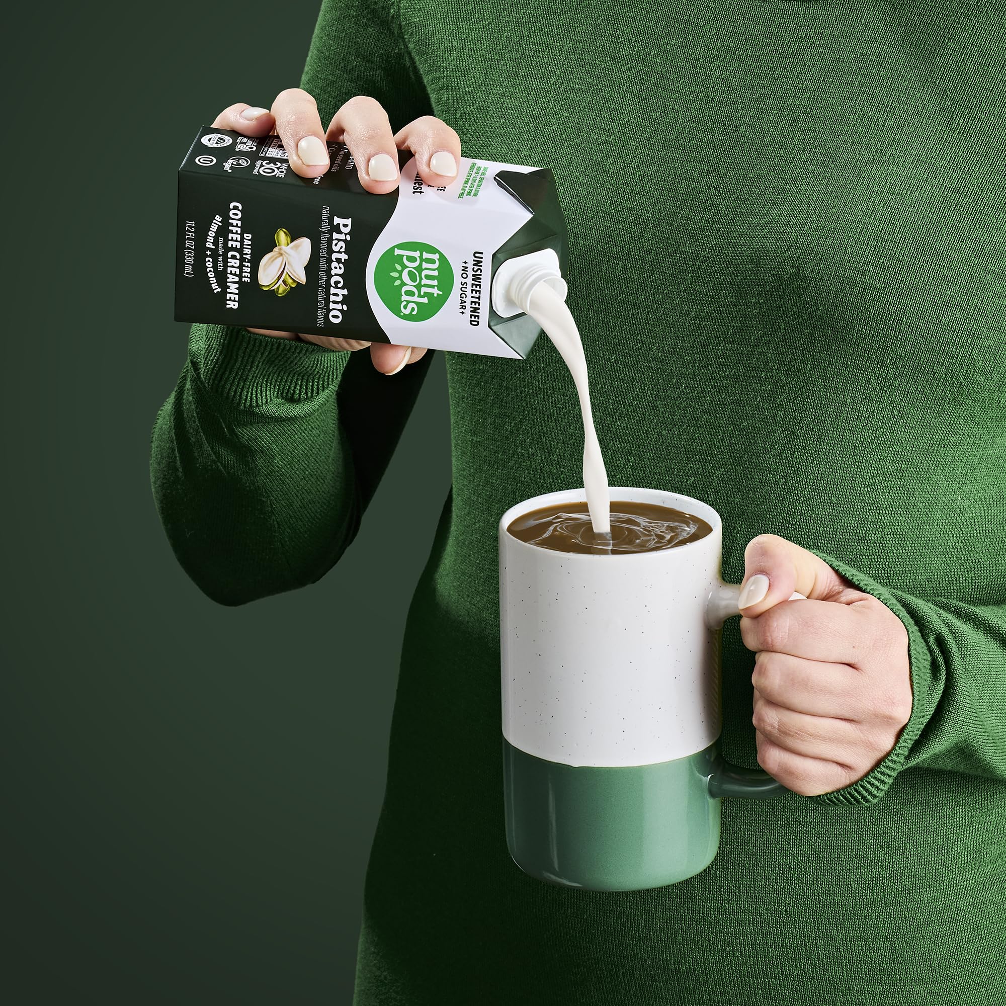 Amazon.com: nutpods Pistachio Unsweetened Dairy-Free Creamer, Made