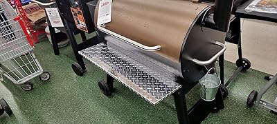 J & O Carts Parts Fits Traeger pro Series 34 Pellet Grill Aluminum Diamond Plate Folding Shelf