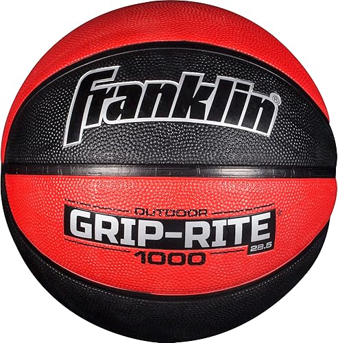Miniatura 10 de Franklin Sports Grip-Rite 1000 - Baloncesto juvenil duradero de tamaño junior para escuela, campamento, práctica en casa, uso en interiores