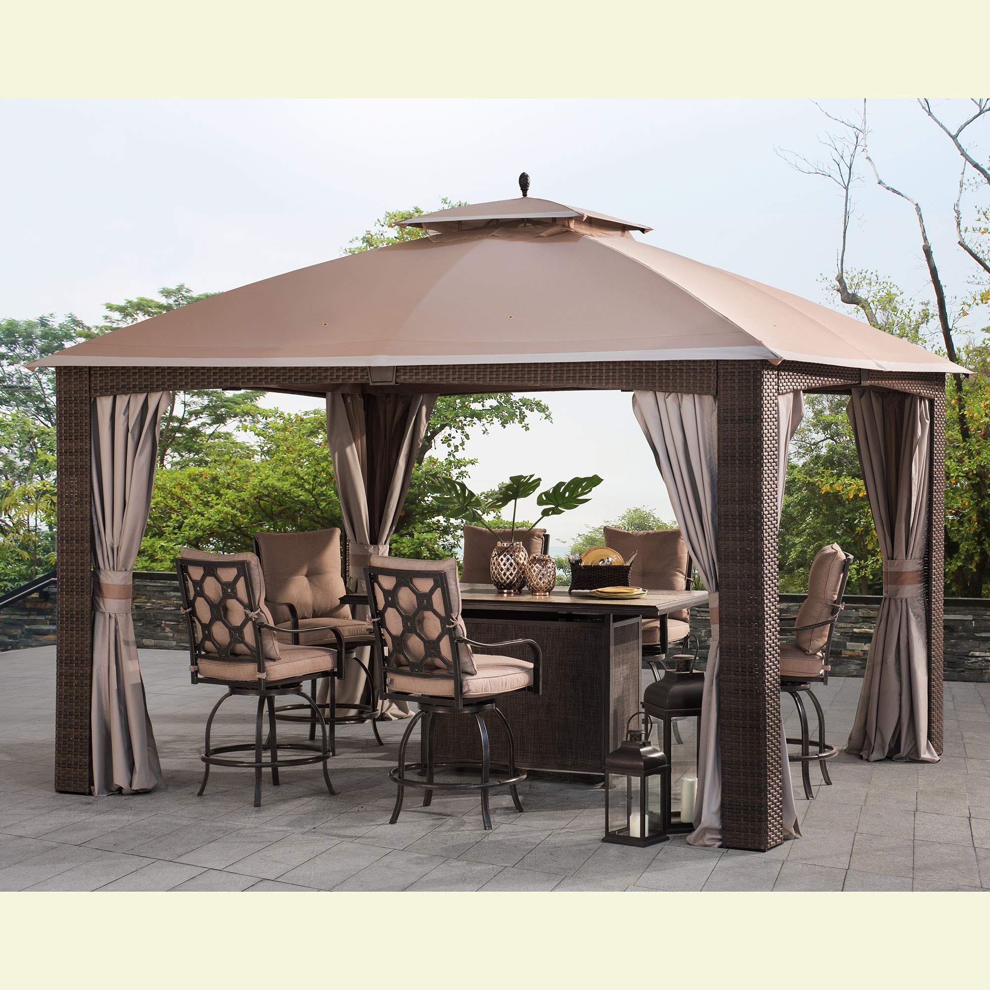 Augusta Wicker Gazebo (10X12 