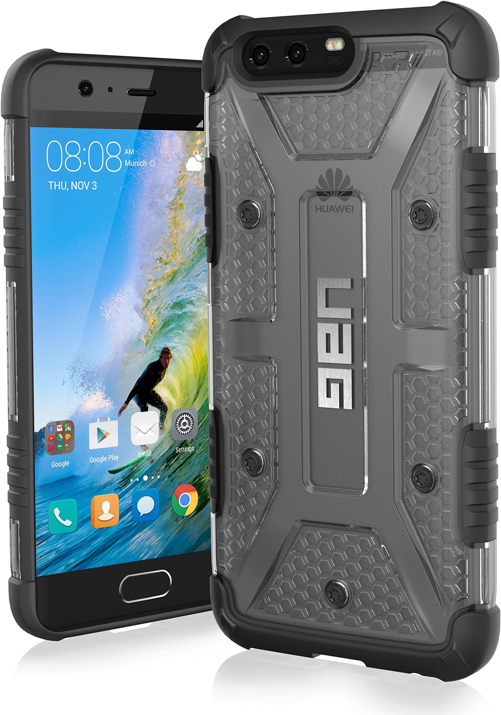 [UAG] Huawei P10 Plus [5.5-inch Screen] Plasma Feather-Light Rugged [Ice] Military Drop Tested Phone Case