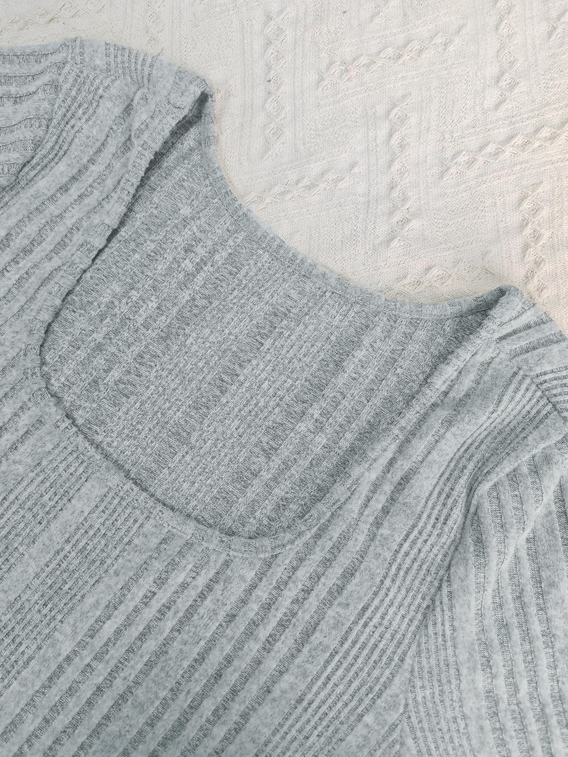 Women's Black Ribbed Knit Off-Shoulder Sweater Dress Have Pockets Casual Sportswear - Image 8