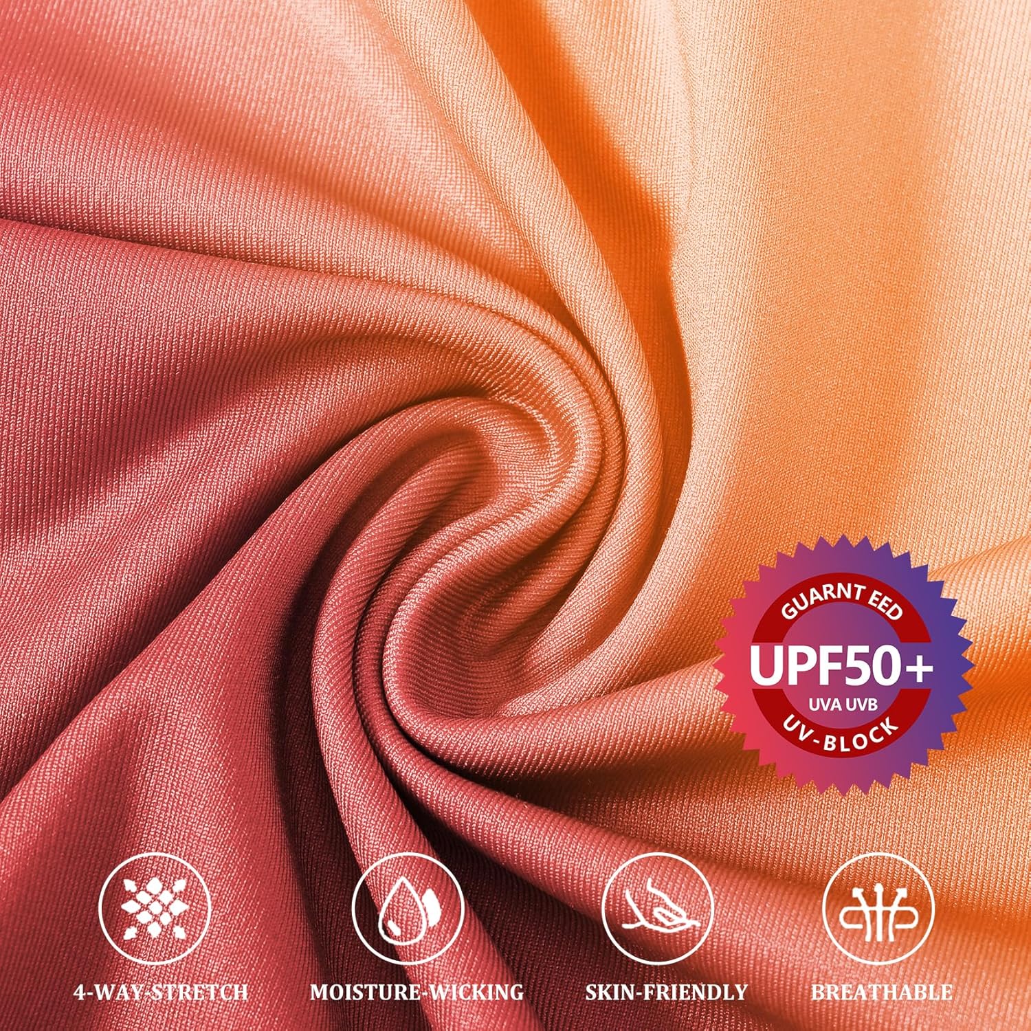 Men's Long Sleeve Swim Shirts Rash Guard Shirts UPF 50+ Sun Protection Quick Dry T-Shirt Athletic Workout Running Tops Shirts - Image 3