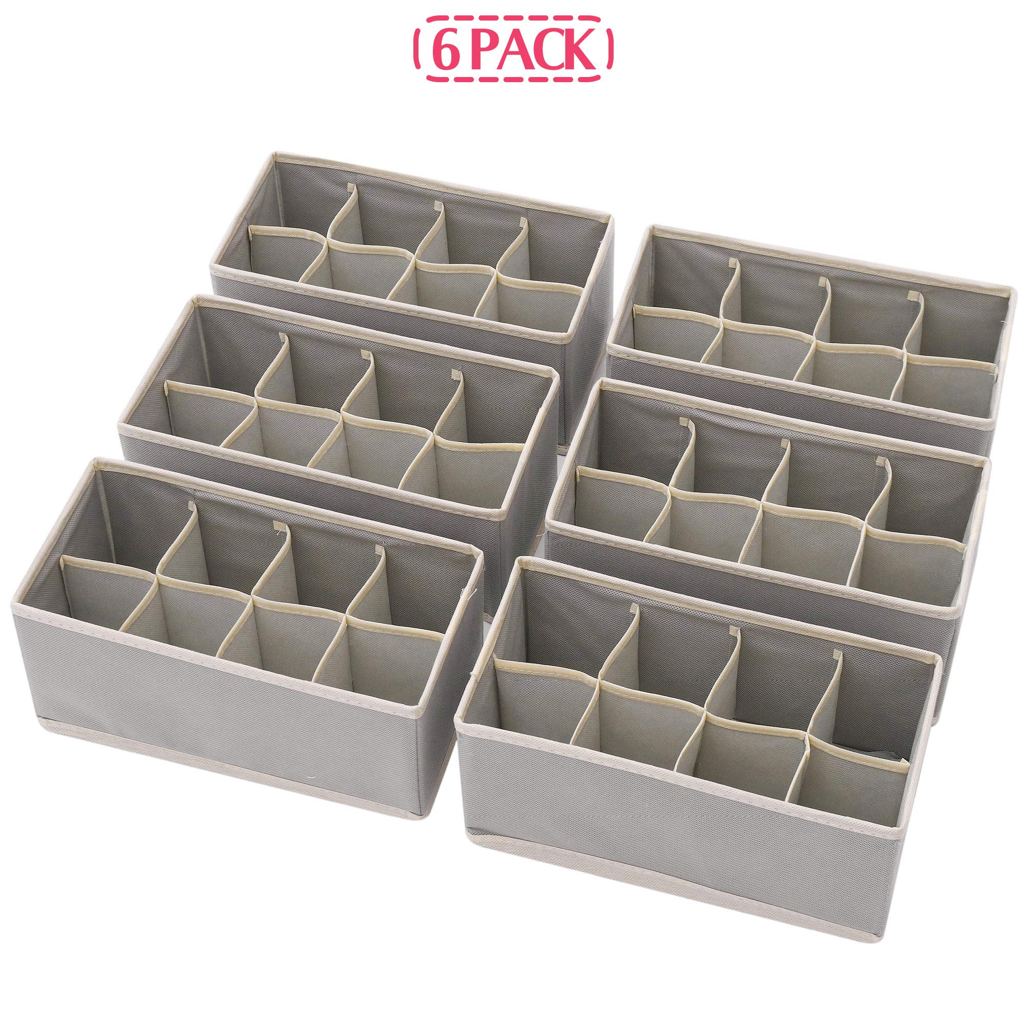 Amazon.com: DIOMMELL Set of 6 Foldable Cloth Storage Box Closet