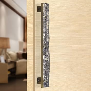 Plantex Heritage Aluminum and Cadmium Door Handle/Door & Home Decor/300 mm Main Door Handle/Door Pull-Push Handle - Pack of 1 (Brass Antique)