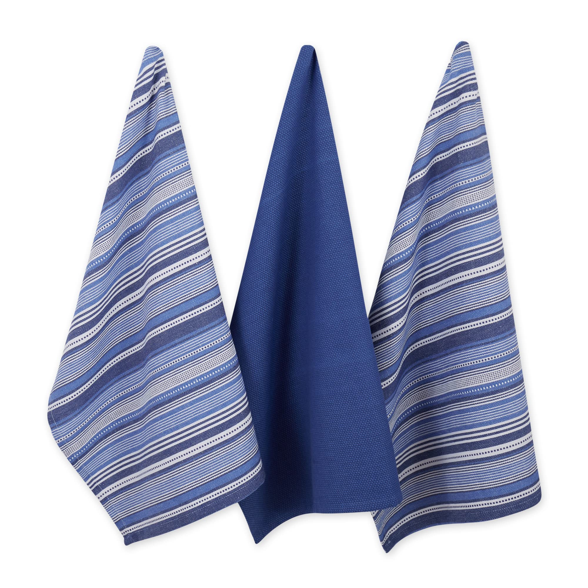 Set Strofinacci Da Cucina In Cotone 100%: Ultra Assorbenti 50x76 Cm – Colore Aqua (Confezione Da 3)