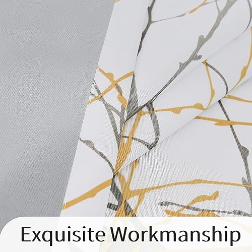 Vista 5 de Fmfunctex. - Cortinas con estampado de ramas. Rama Amarillo