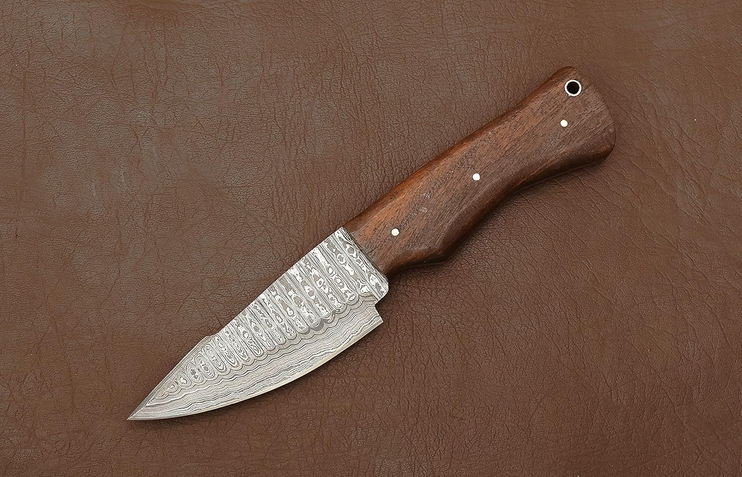 Sky Knives Handmade Fixed Blade High Carbon Steel , Damascus Hunting Knives, Bushcraft EDC Survival and Pocket Knife For Men With Sheath. : Sports & Outdoors