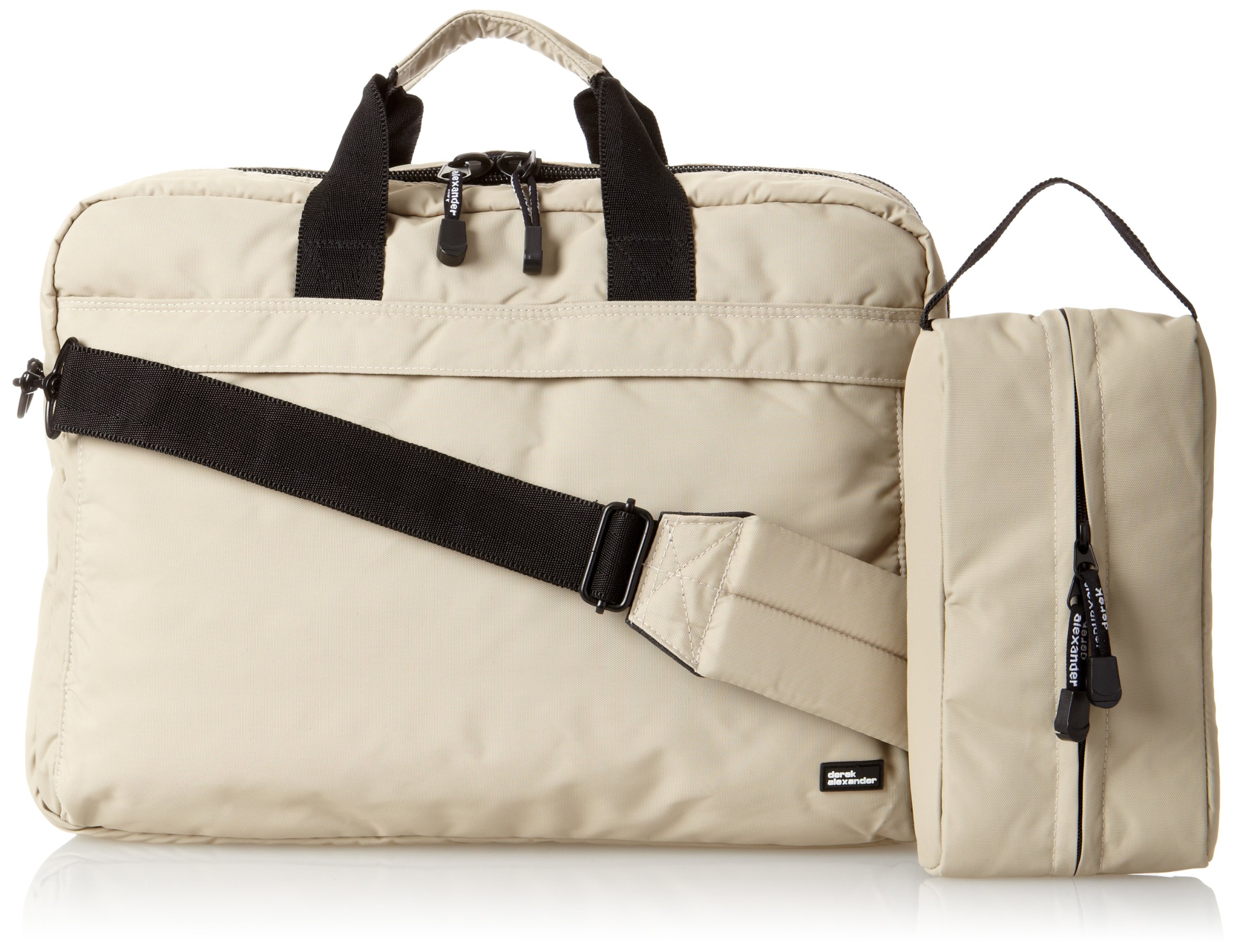 Derek Alexander Top Zip Computer Briefcase, Tan, One Size-image-18