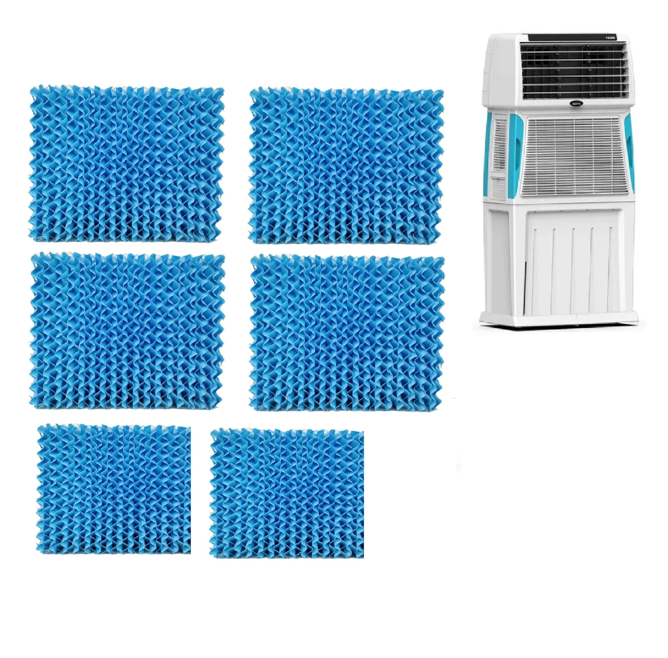 PrimeWave Honeycomb Replacement Pads for Symphony Touch 55/80 / 110 Litre Models, 6 pcs (Blue)-image-7
