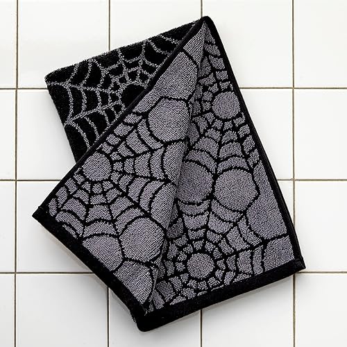 Miniatura 2 de SKL Home Toalla de mano Spider Webs, paquete de 2