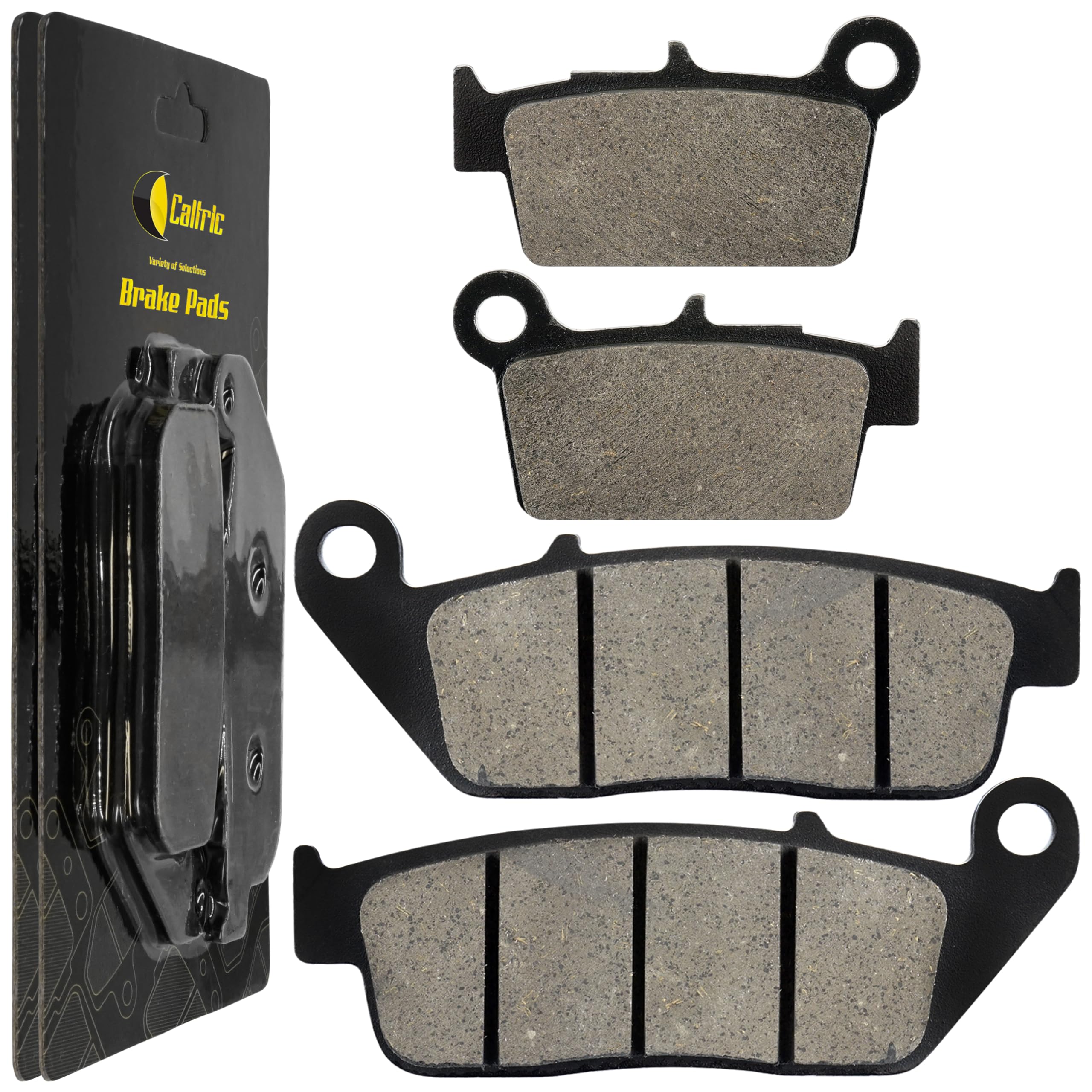Caltric Front & Rear Brake Pads Compatible with Yamaha Wr250X Wr-250X 250X 2007-2014
