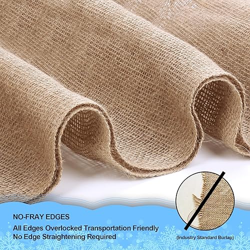 Miniatura 4 de butarfe Tela de Jardín de Arpillera de 40" x 30 Pies, Rollos de Envoltura Natural de Arpillera para Árboles, Barrera contra Malezas, Rollo de Tela