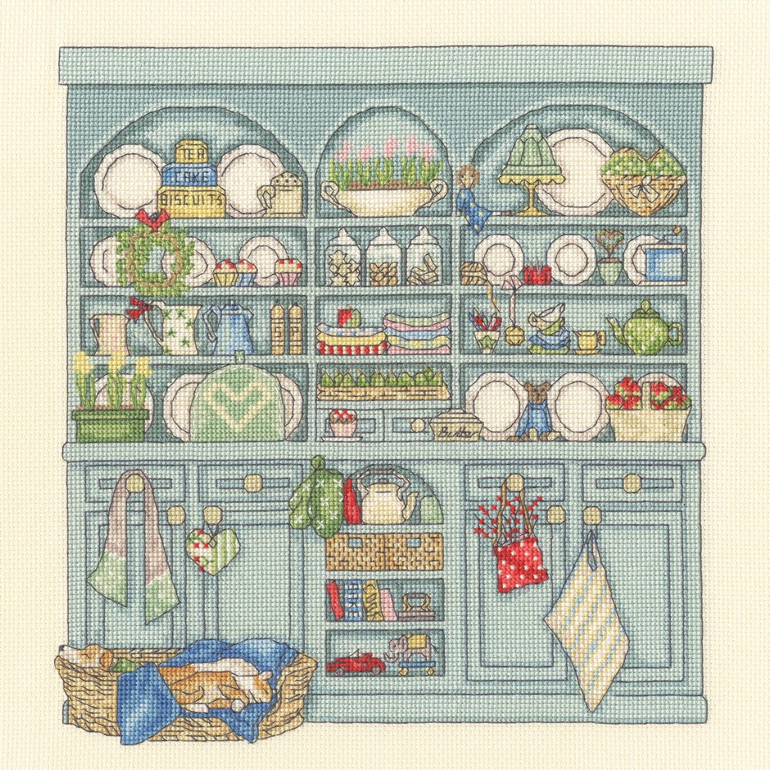 Bothy Threads Counted Cross Stitch Kit - Country Dresser