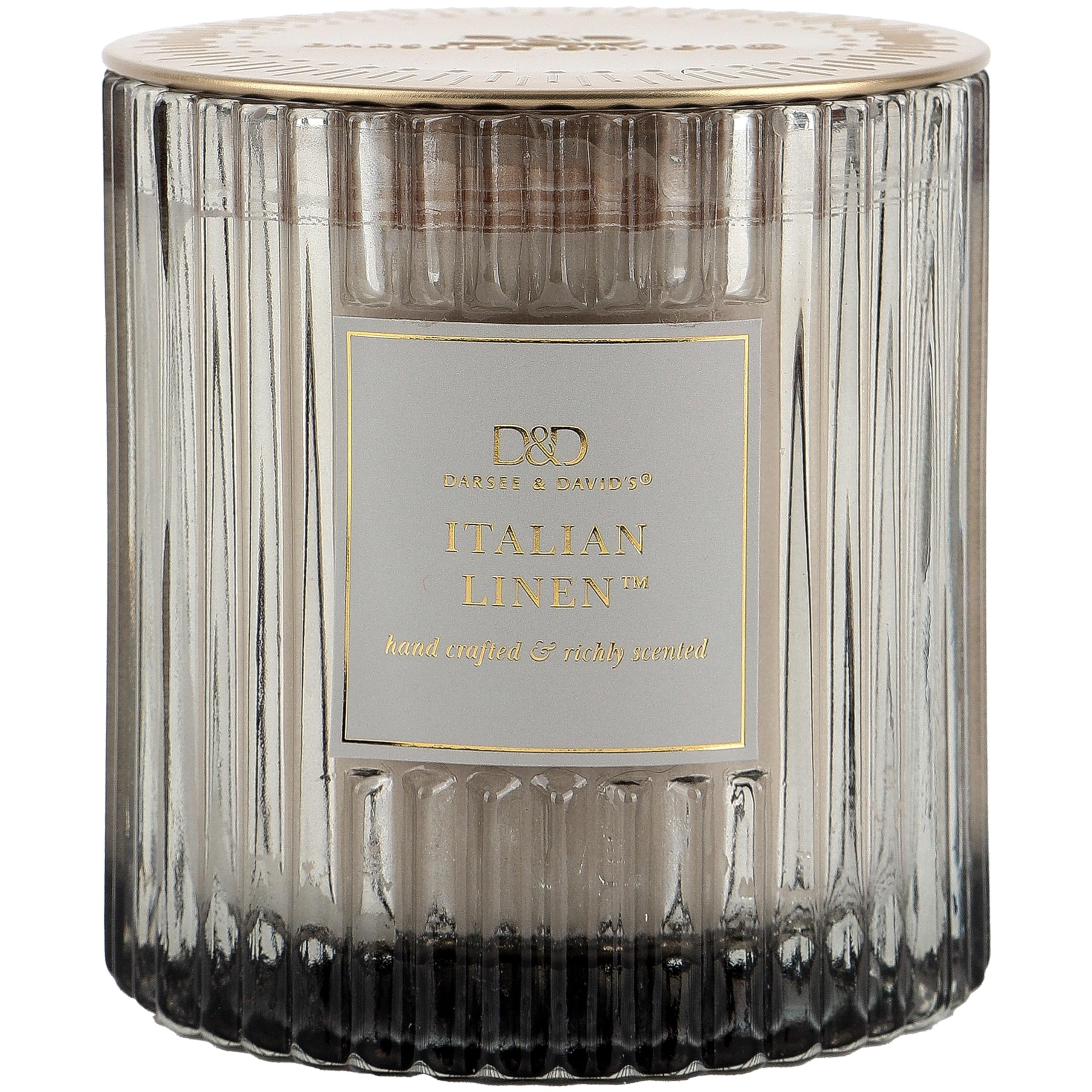 Amazon.com: Darsee & David's, Italian Linen Ribbed Candle, 10
