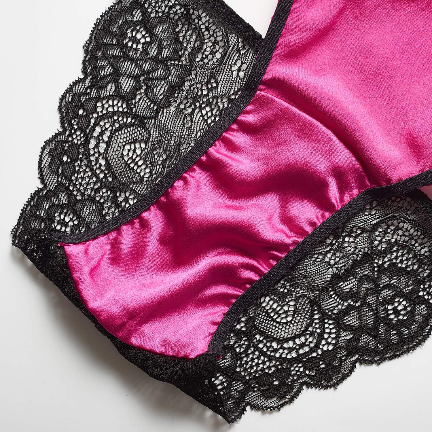 SilRiver Womens Silk String Bikini Satin Panties for Women Underwear Shiny Tanga Briefs - Image 5