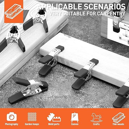 Miniatura 7 de HORUSDY - Pinzas con resorte de 6 pulgadas, juego de 27 piezas