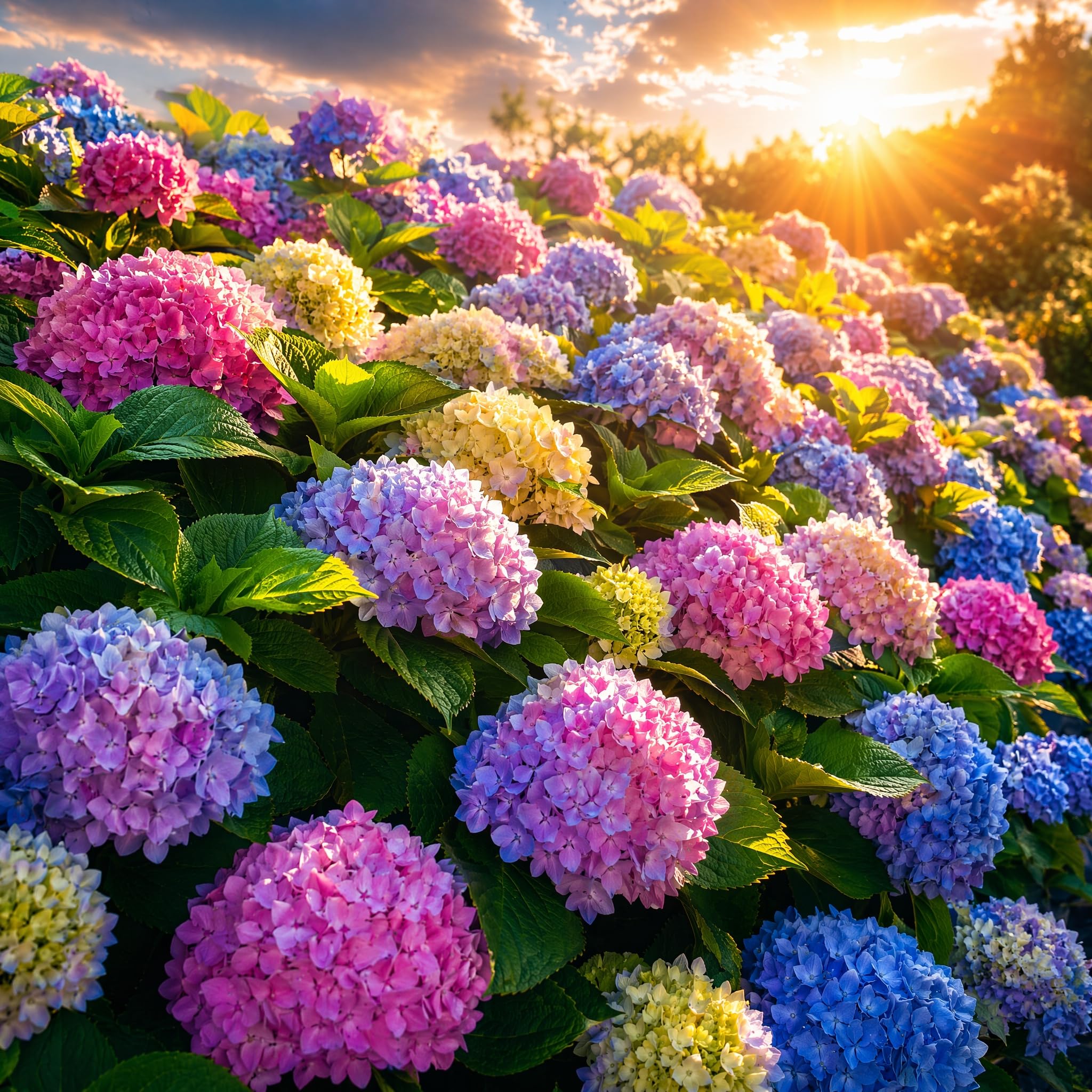 100-2000 Pcs/Pack Brilliant Mixed Colour Hydrangea Sd. (500)