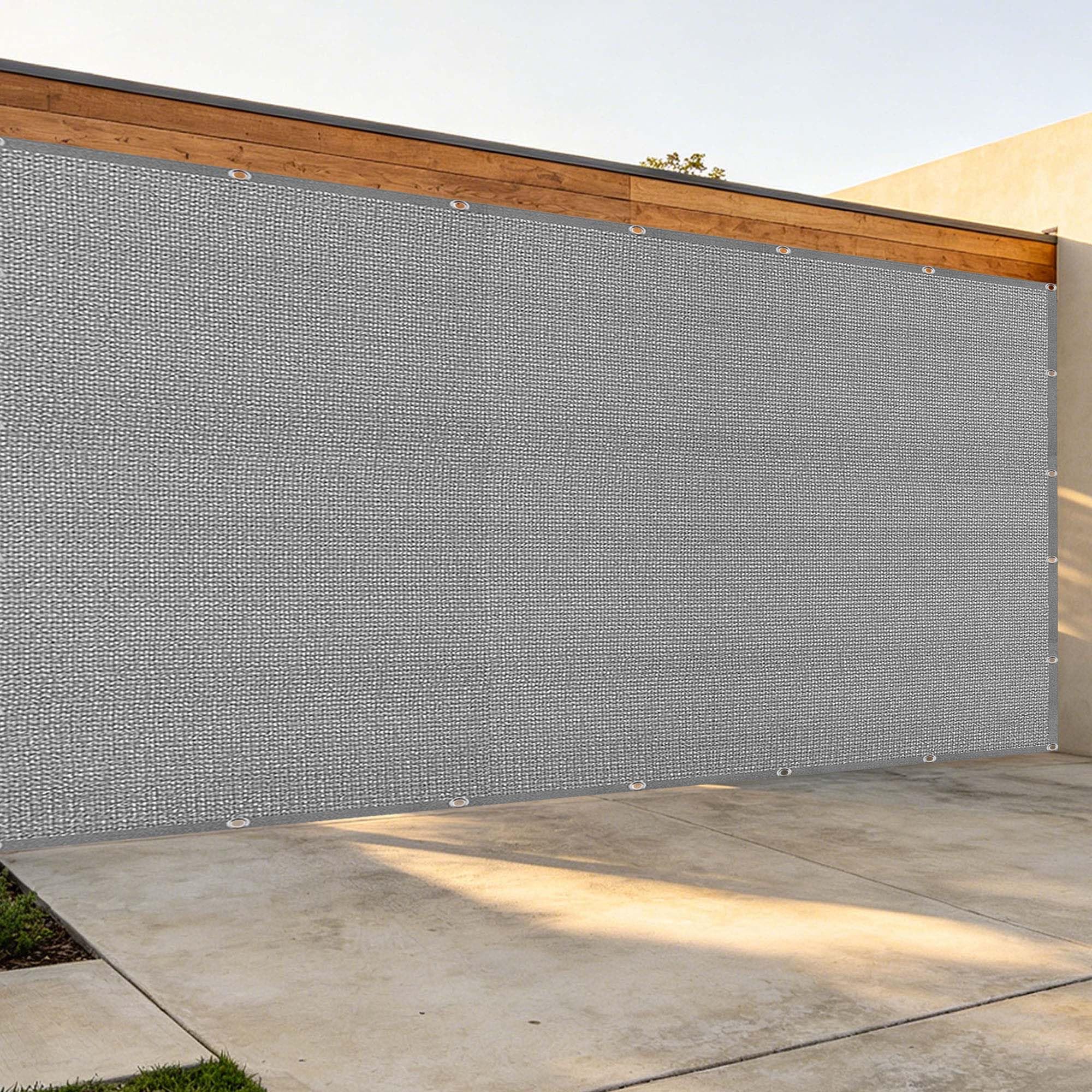 Toile d'ombrage de jardin extérieur pour terrasse en gris clair