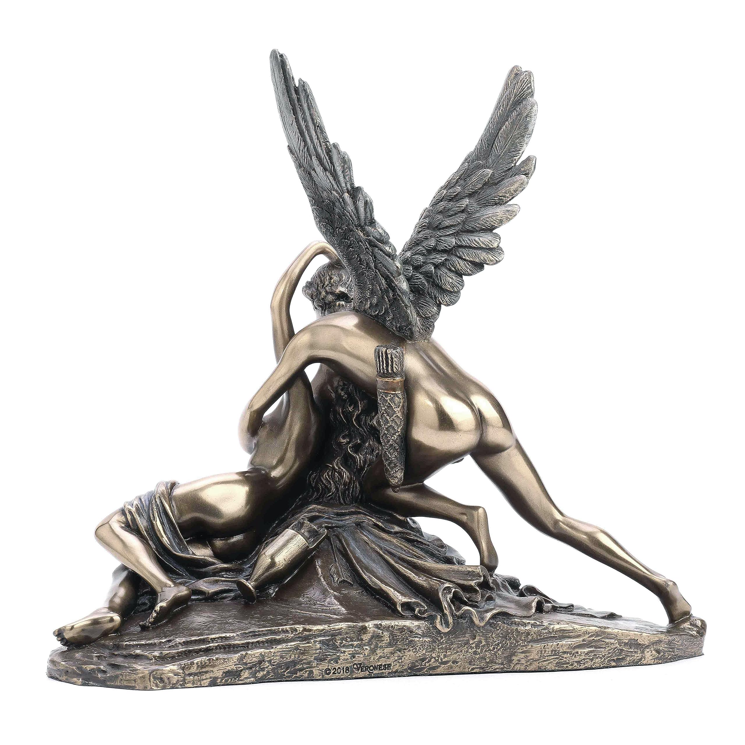 Veronese Design Cupidon and Psyché Statue mythologie Classique Finition Bronze