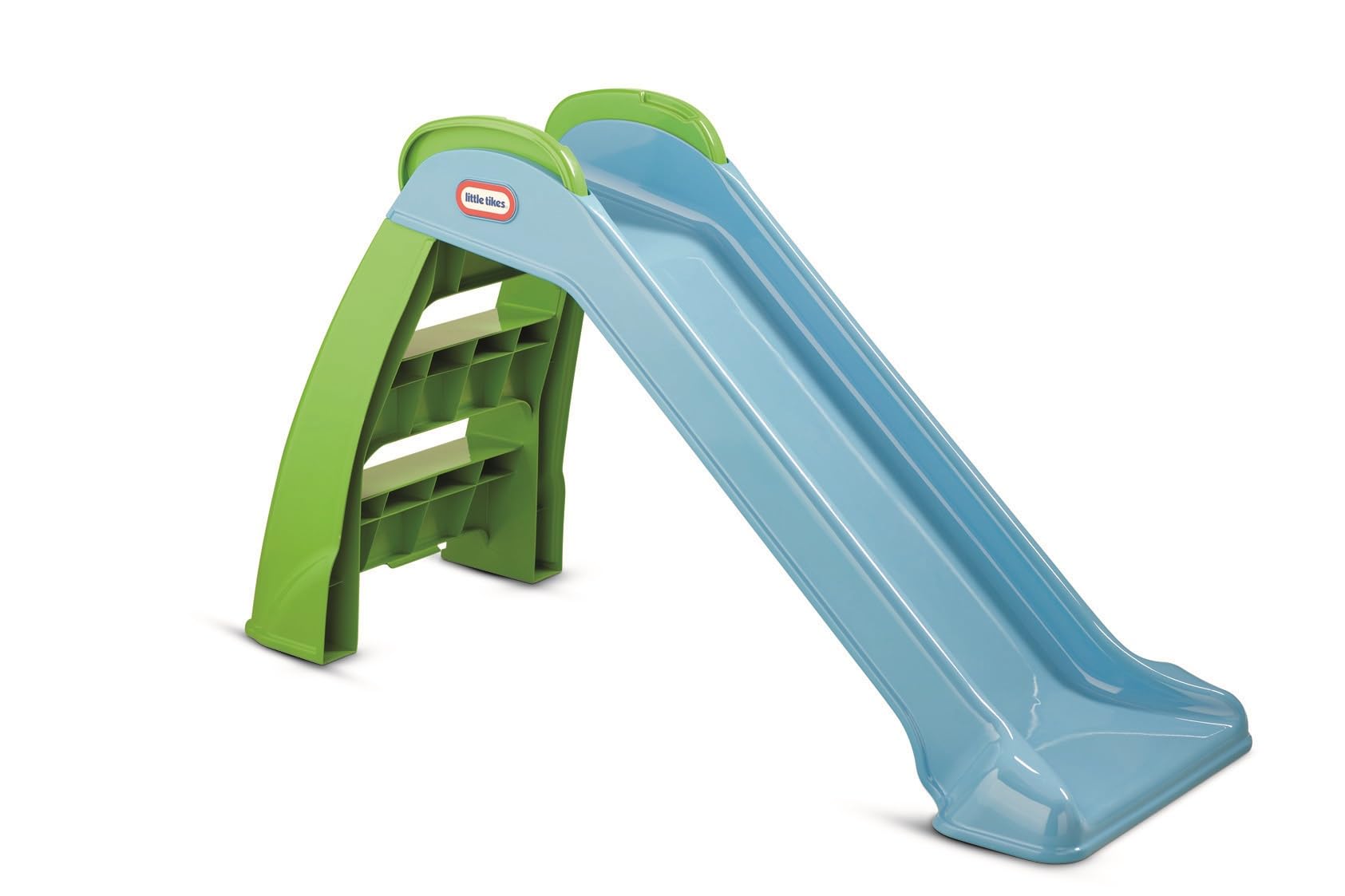 Little Tikes Premier Tobogan - Jeu d'intérieur et d'extérieur - Jouet de Jardin et activité d'extérieur pour Enfant, Durable, Stable, sécurisé - Jouet de Jardin Bleu & Vert. pour 18 Mois et +