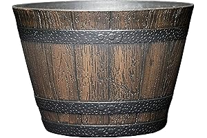 Classic Home and Garden Whiskey Barrel Planter