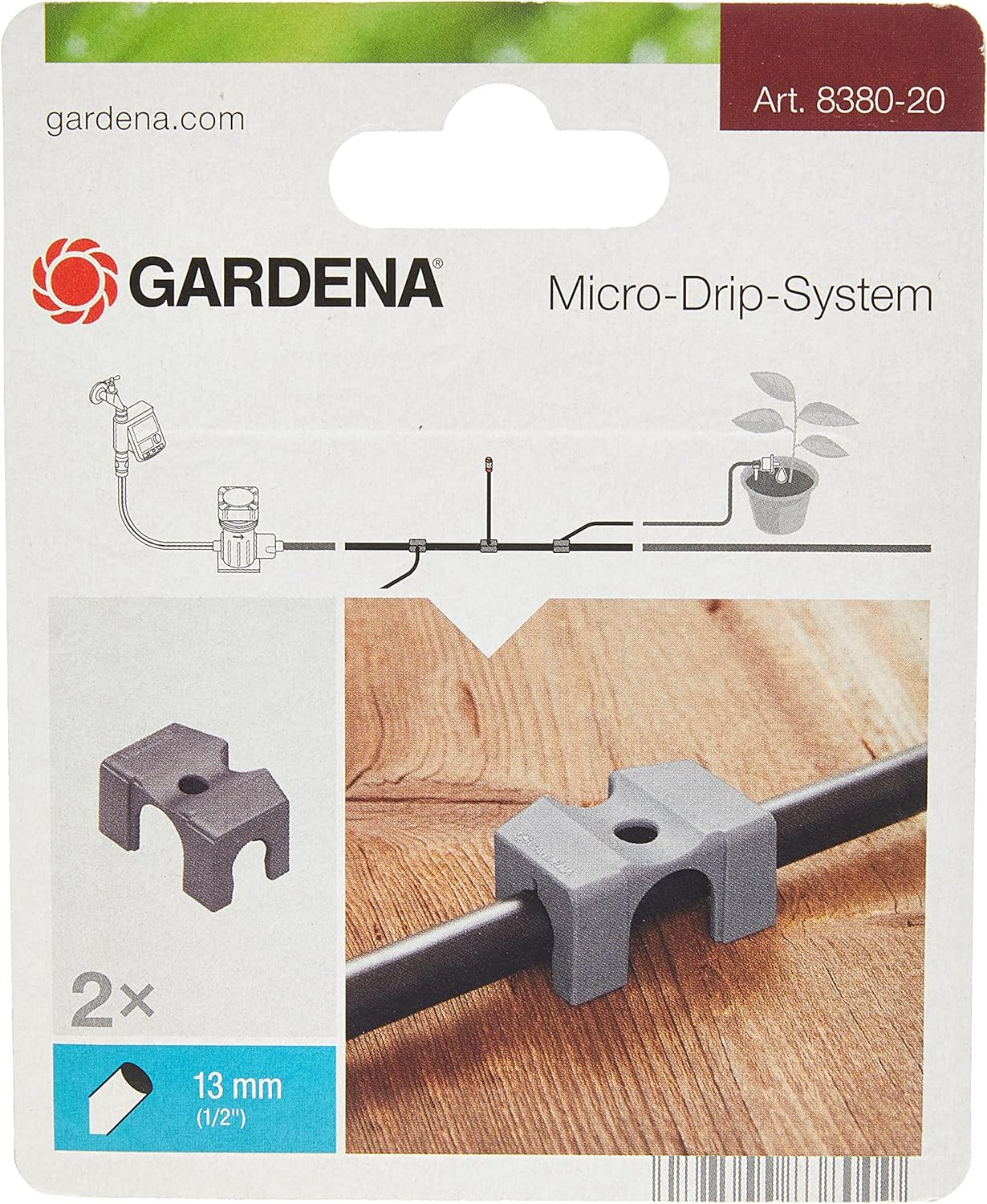 GARDENA 8380-U 1/2-Inch Pipe Clips for Micro Drip System