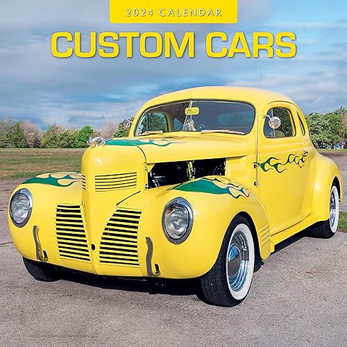 Red Robin - Calendario de pared de autos personalizados 2024, 12 x 12 pulgadas