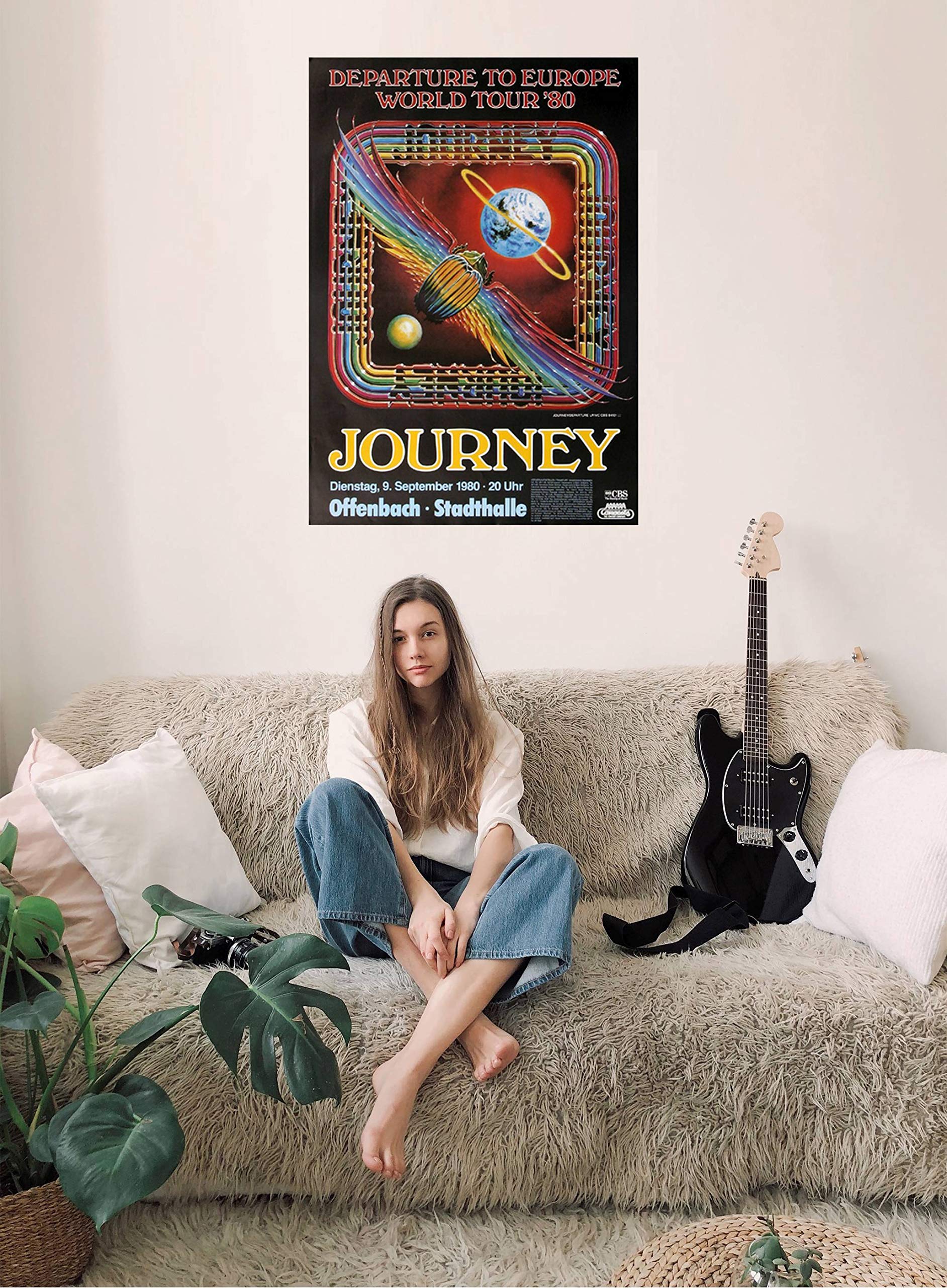 Journey - Departure, Frankfurt 1980 » Konzertplakat/Premium Poster | Live Konzert Veranstaltung | DIN A1 «