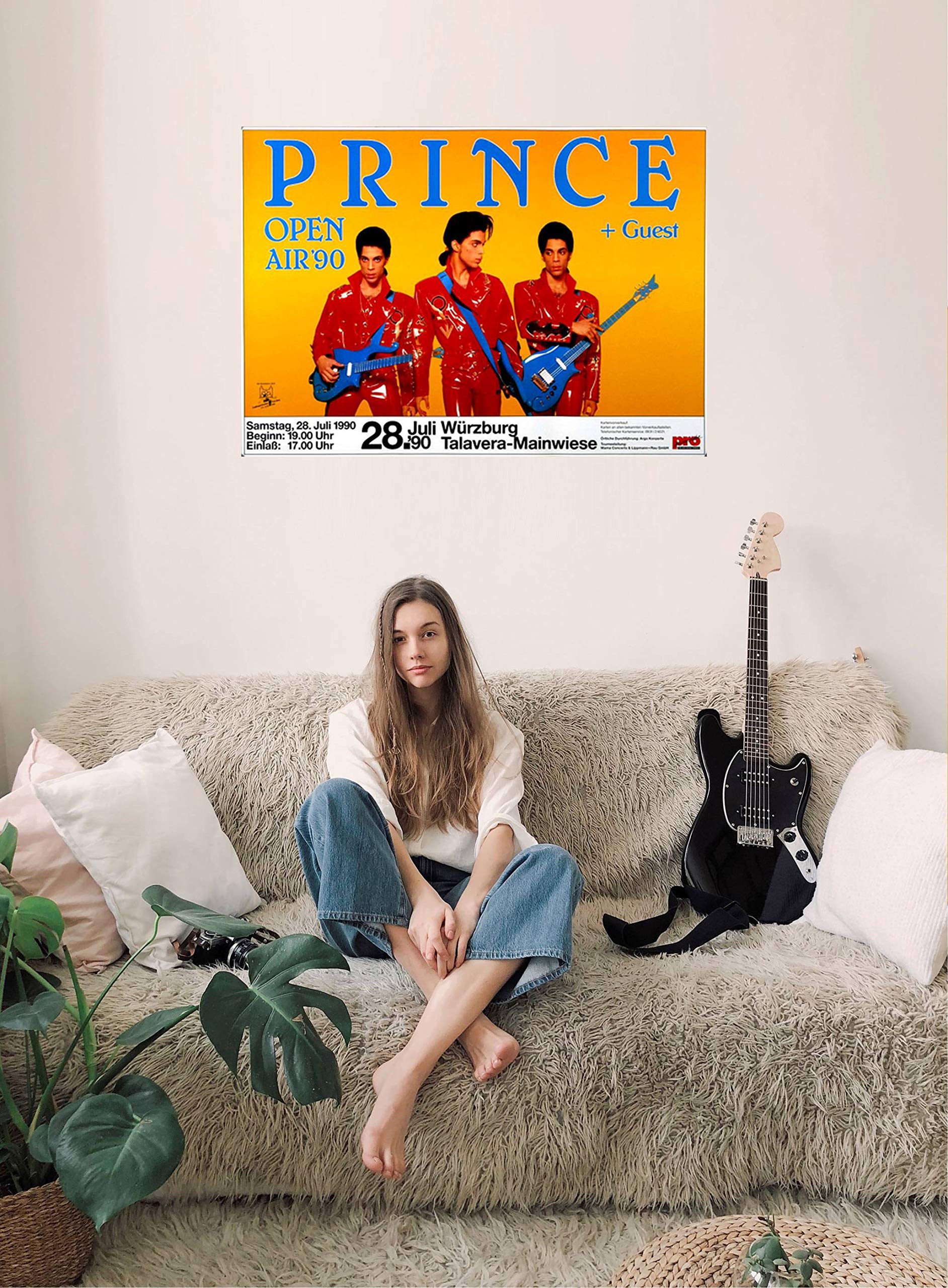 Prince - Diamonds & Pearls, Würzburg 1990 » Konzertplakat/Premium Poster | Live Konzert Veranstaltung | DIN A1 «