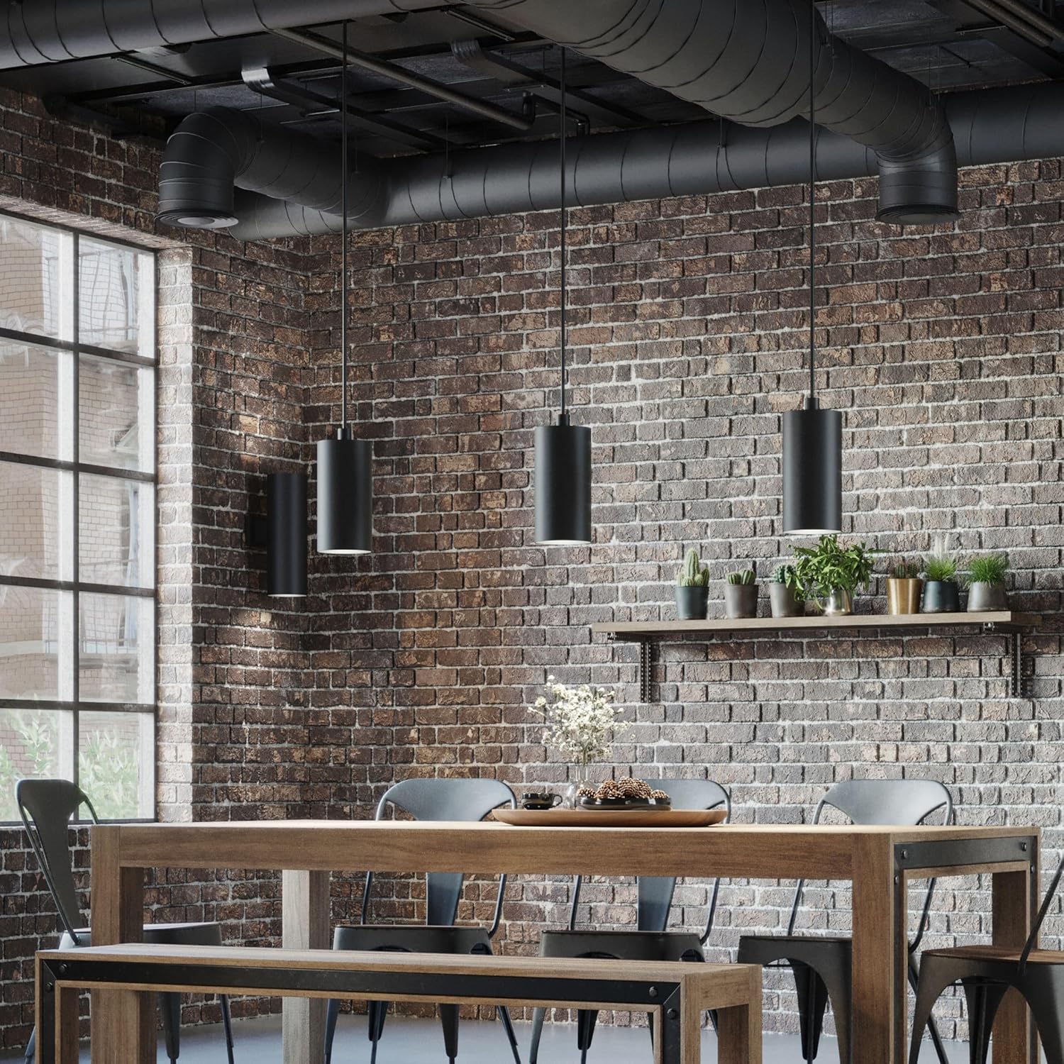 Progress Lighting P550100-031-30 6IN CYL RNDS Cylinder, Black 12.00x6.00x6.00