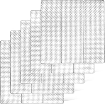 Donut Fryer Screen 23""X 23"" Stainless Steel Square, Heavy-Duty Woven Mesh 16 Gauge, Compatible With Belshaw, Avalon & Commercial Fryers 5-Pack