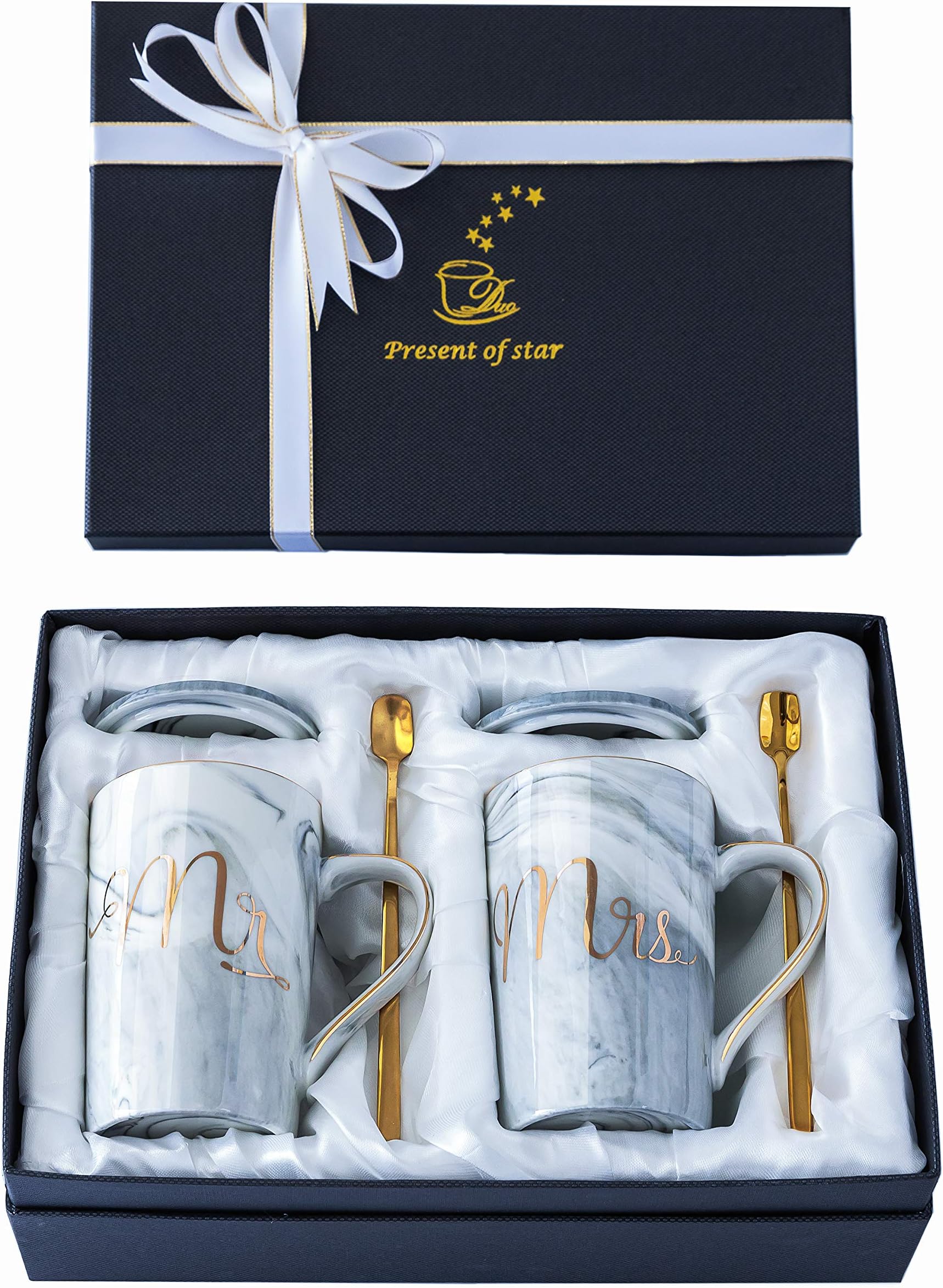 Amazon.com: Jumway Mr and Mrs Coffee Mugs - Wedding Gifts - Mr and Mrs ...