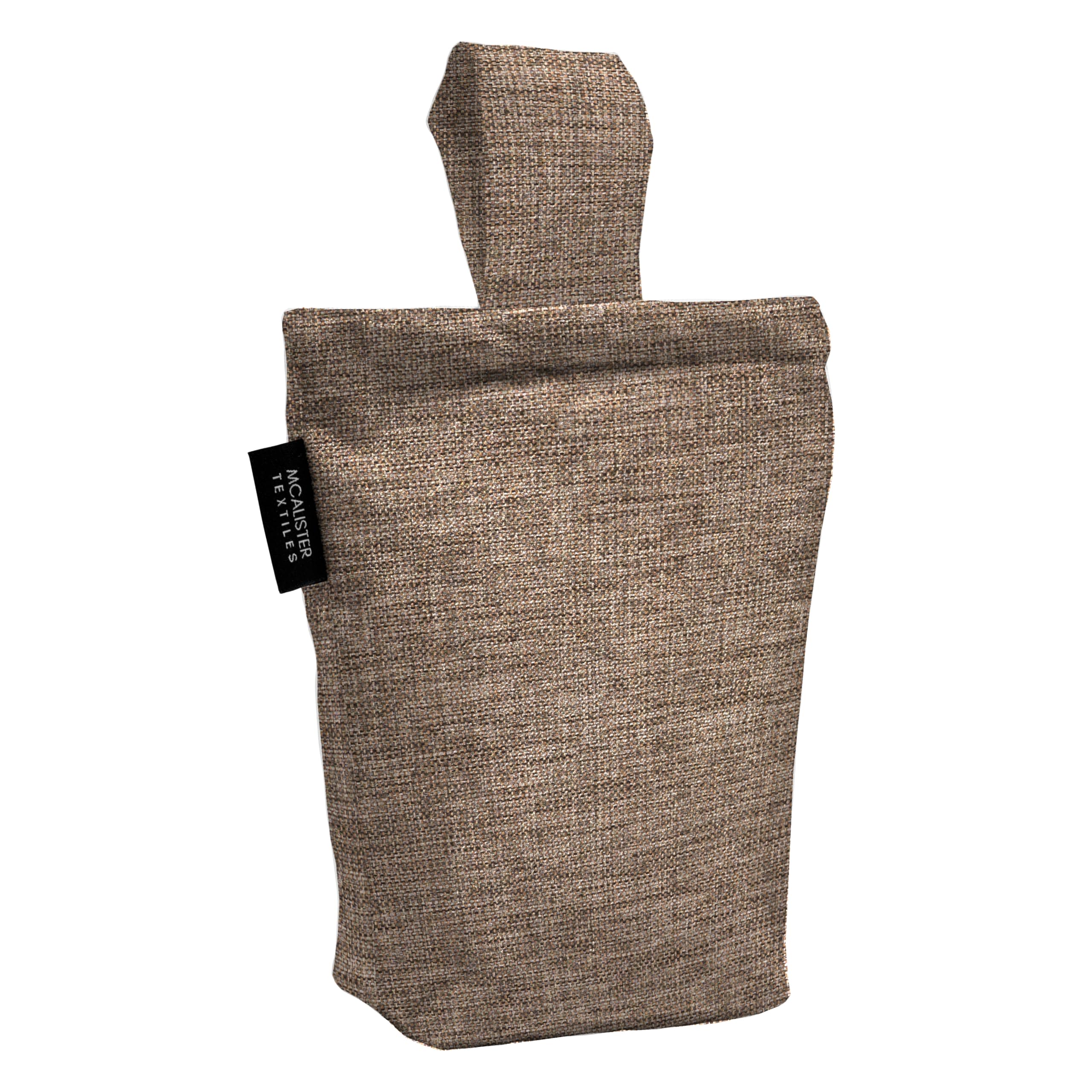 McAlister Textiles Lazio Unfilled Fabric Door Stop Bag 21cm x17cm in Chocolate Brown - Image 2
