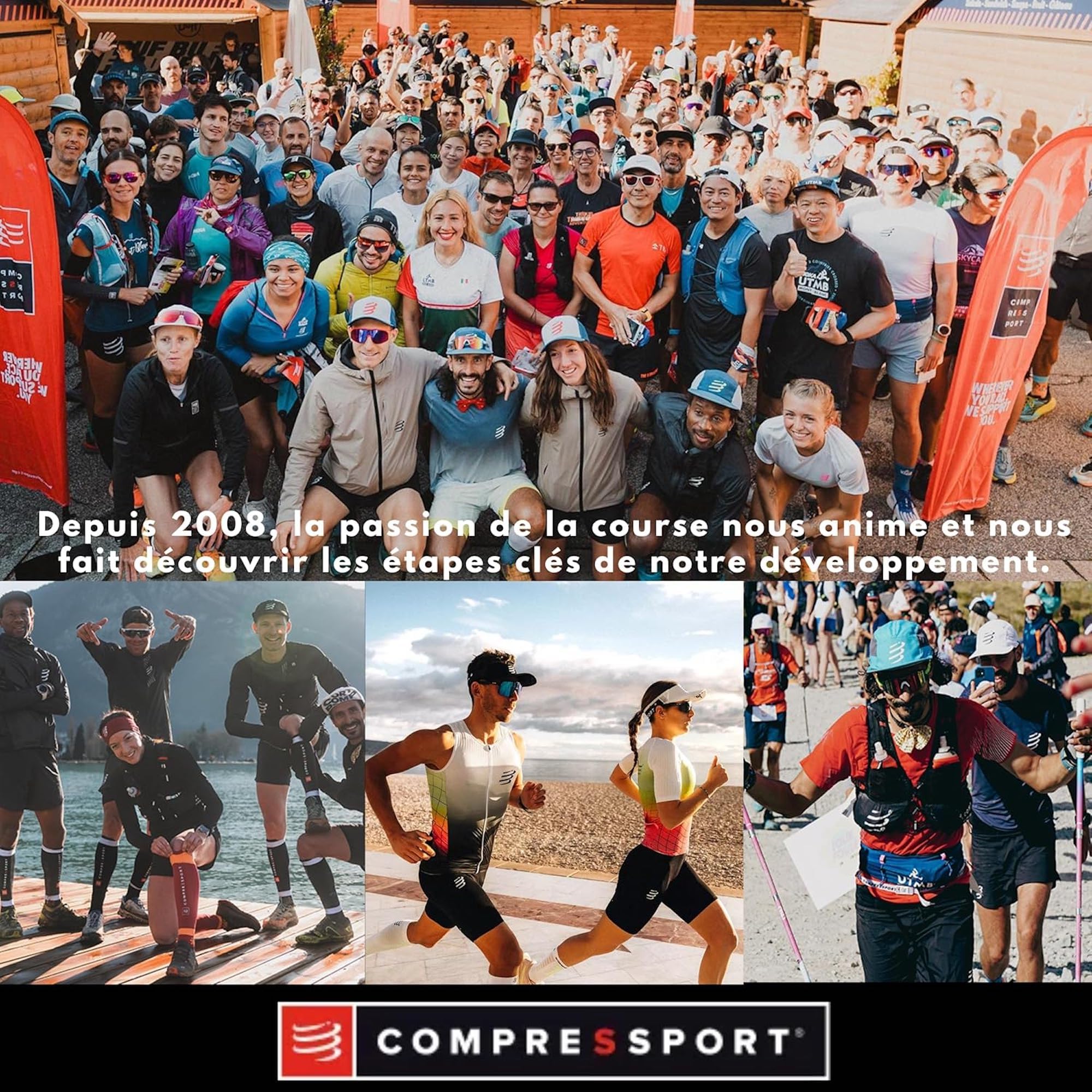Compressport - Free Belt & Pro - Ceinture pour Running, Vélo, Escalade - Ultra-Légère - Ergonomique - Fibres Souples - sans Ballotement
