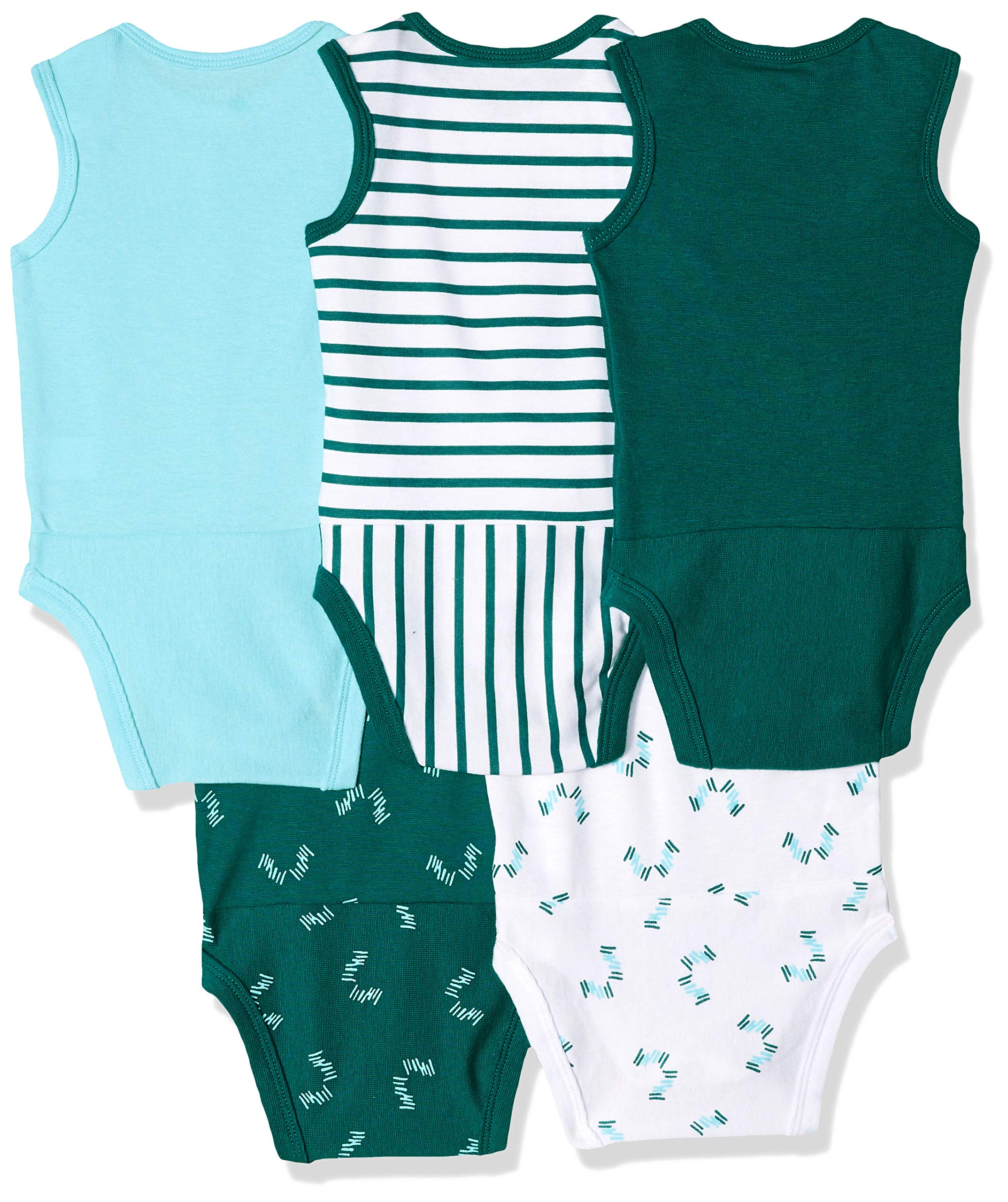 Hanes Ultimate Baby Flexy 5 unidades sin mangas Bodysuits Bebé (tanques) - 0-6 meses