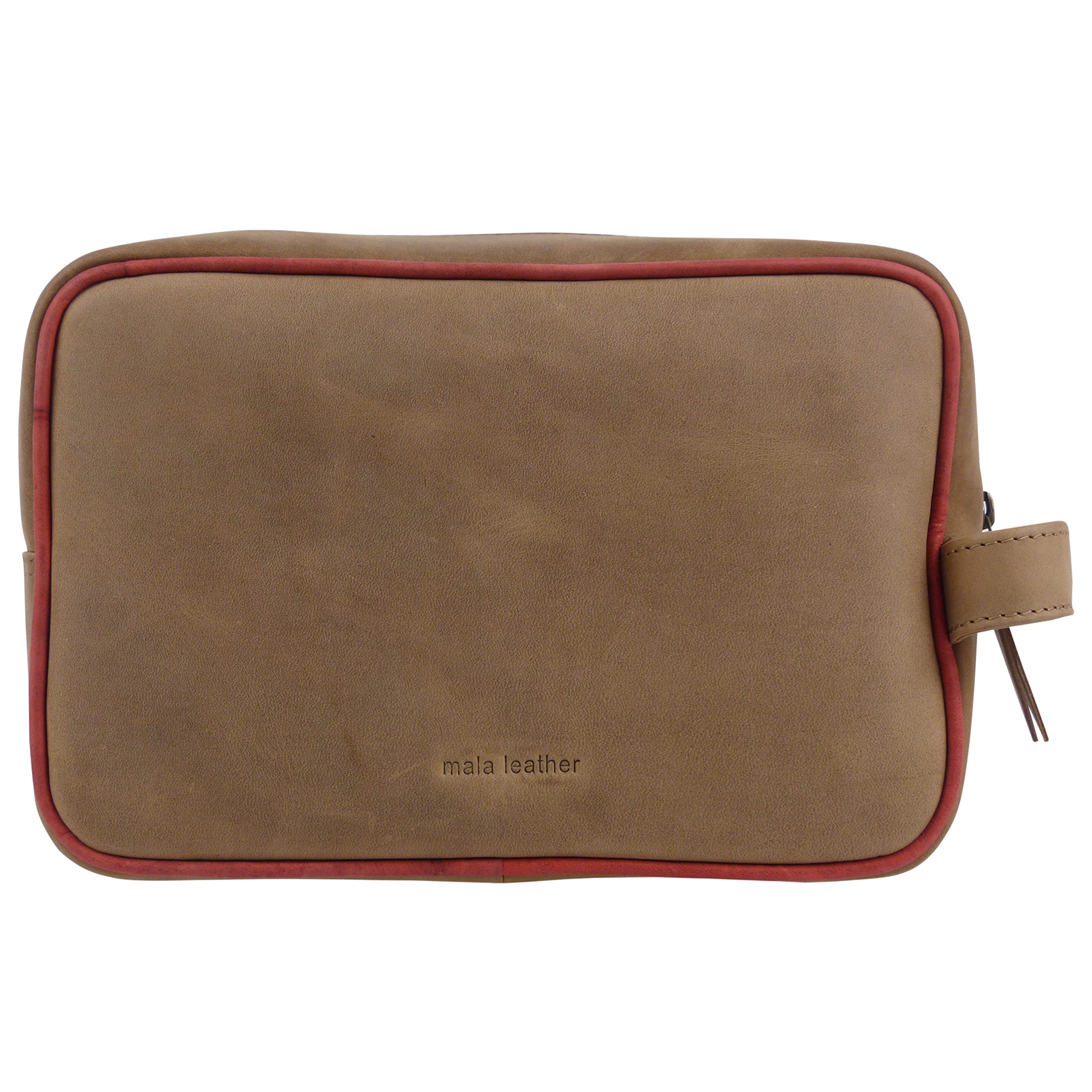 Mala Herren Kulturtasche aus Leder mit Union Jack-Design