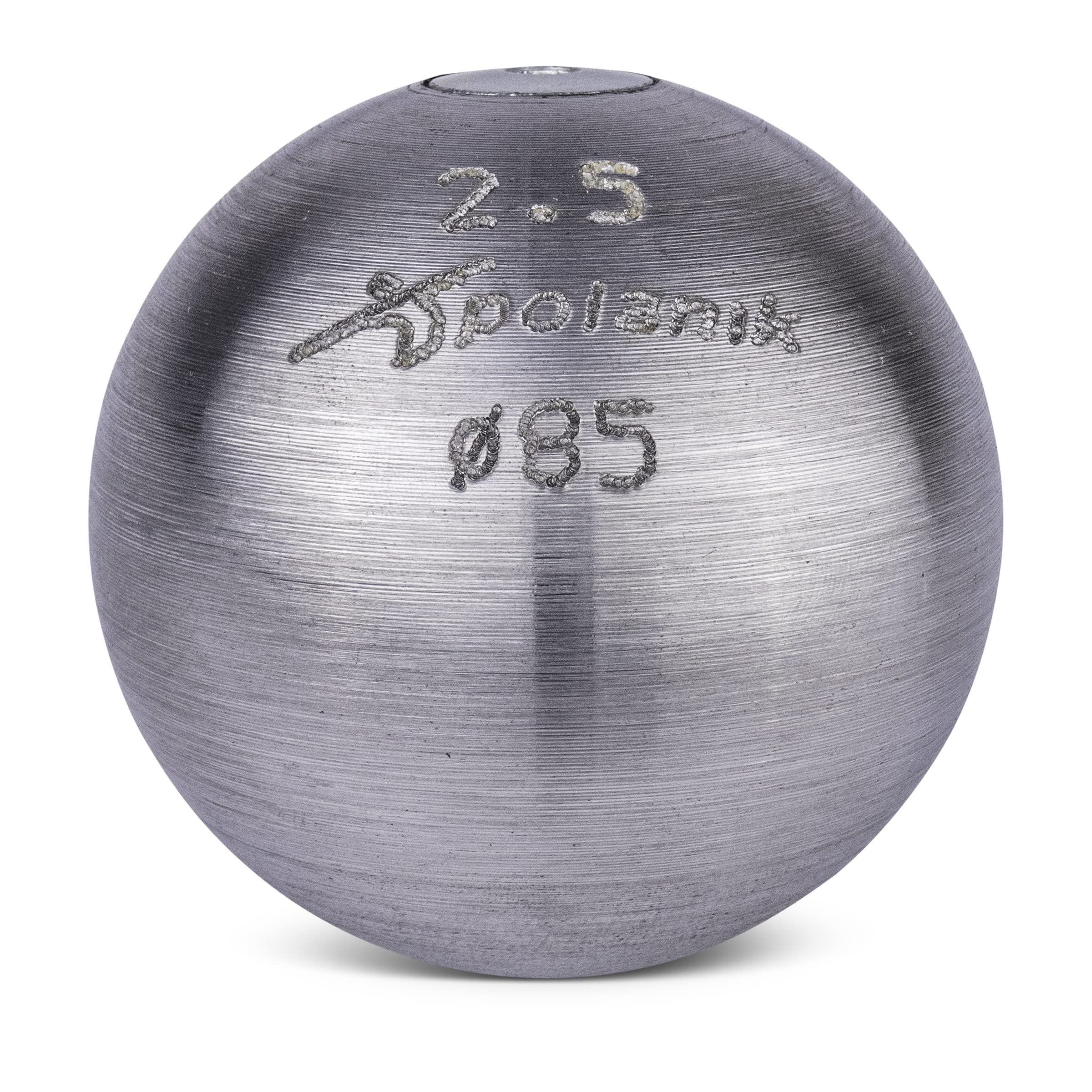 Polanik Shot - 2.5 kg - Uncoated Competition Shot - 85 mm - Shot Put for Athletics