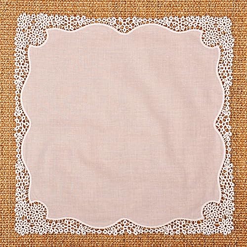 Vista 6 de Pañuelo para novias Milesky de encaje de ganchillo