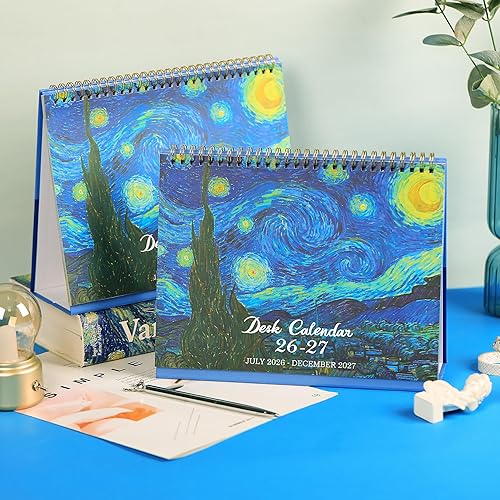 Miniatura 2 de Calendario de escritorio 2026 - de enero de 2026 a diciembre de 2026, calendario de escritorio plegable 2026, calendario de escritorio de 12 meses,