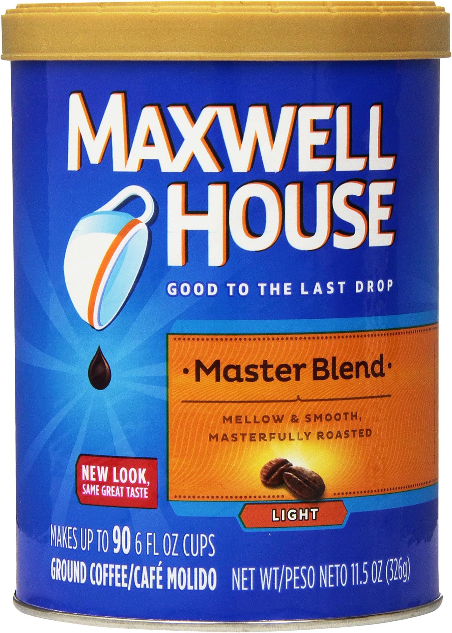 Maxwell House Master Blend Ground Coffee, 11.5-Ounce Cannister (Pack of 4)