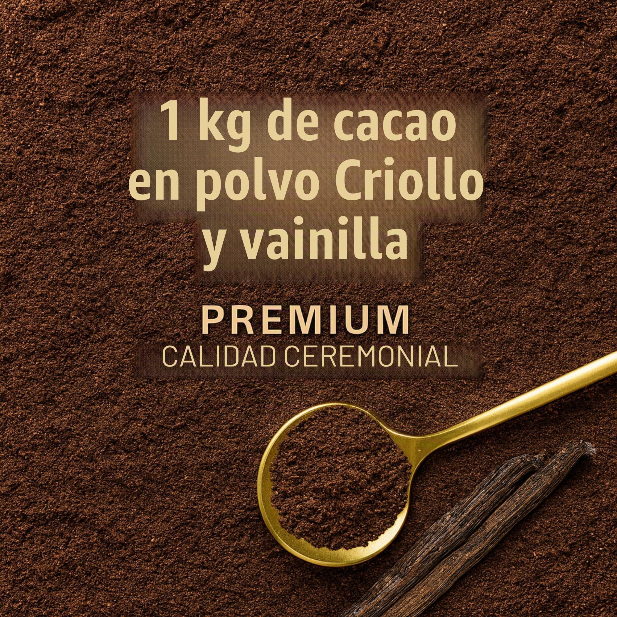 1 Kg Polvo de Cacao Vainilla de Madagascar – Calidad Ceremonial Exclusiva – 100% Natural & Puro – Superalimento Bienestar & Pastelería – Directo Productor