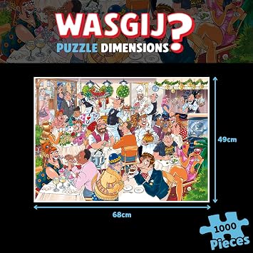 Wasgij Mystery 26 - Valentine's Day - Date Night! - Adult Puzzle - Humorous - 100% Recycled Cardboard - 1000 Pieces - Jumbo