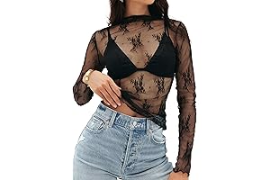 2024 Women's Mesh Lace Shirt