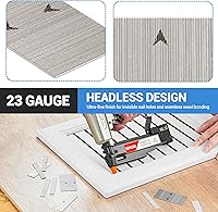 Vista 4 de meite Clavos de acero inoxidable de calibre 23, varios 6 tamaños (12 pulgadas, 58 pulgadas, 34 pulgadas, 1 pulgada, 1-316 pulgadas, 1-38 pulgadas)