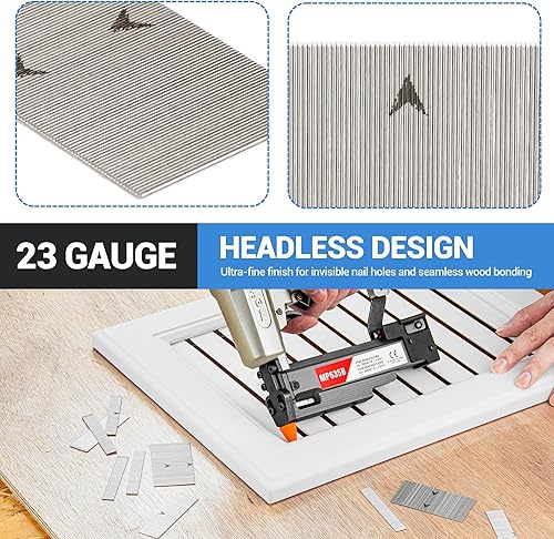 Miniatura 4 de meite Clavos de acero inoxidable de calibre 23, varios 6 tamaños (12 pulgadas, 58 pulgadas, 34 pulgadas, 1 pulgada, 1-316 pulgadas, 1-38 pulgadas)