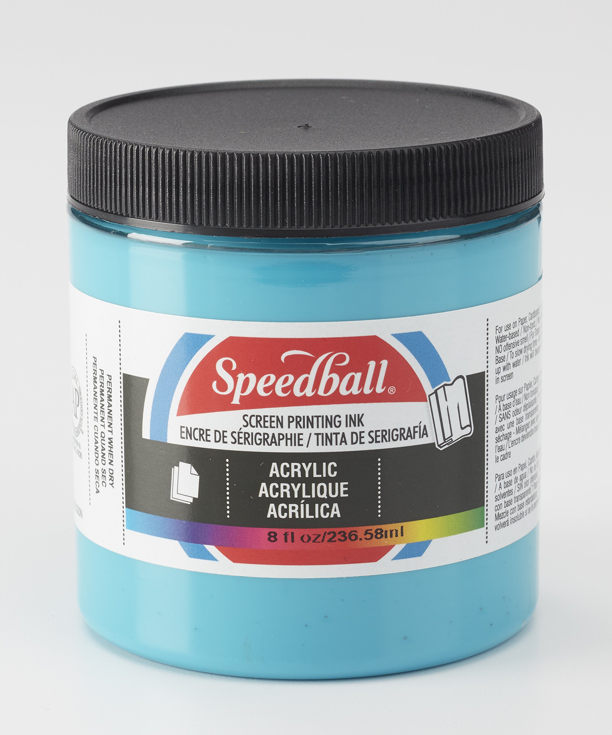 SpeedballSCREEN INK PERM ACRY 8OZ P BLU
