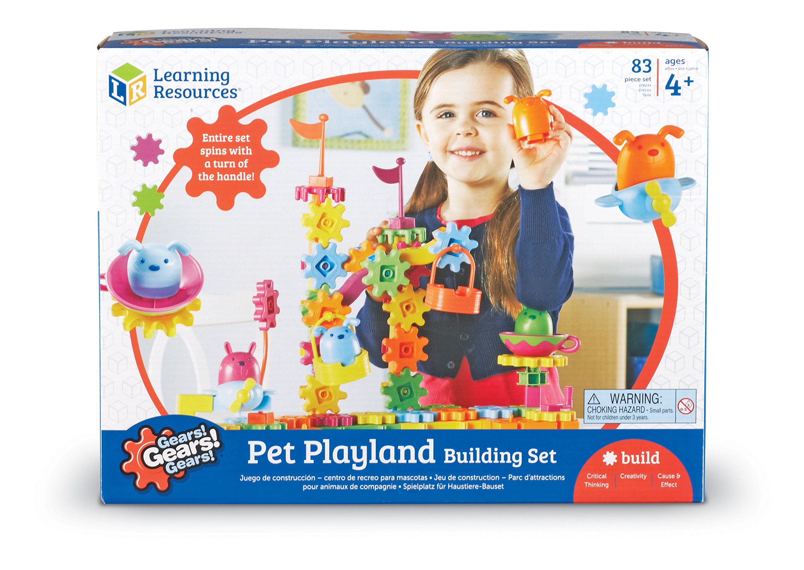 Set de construcción del parque de atracciones para mascotas de Gears! Gears! Gears! de Learning Resources