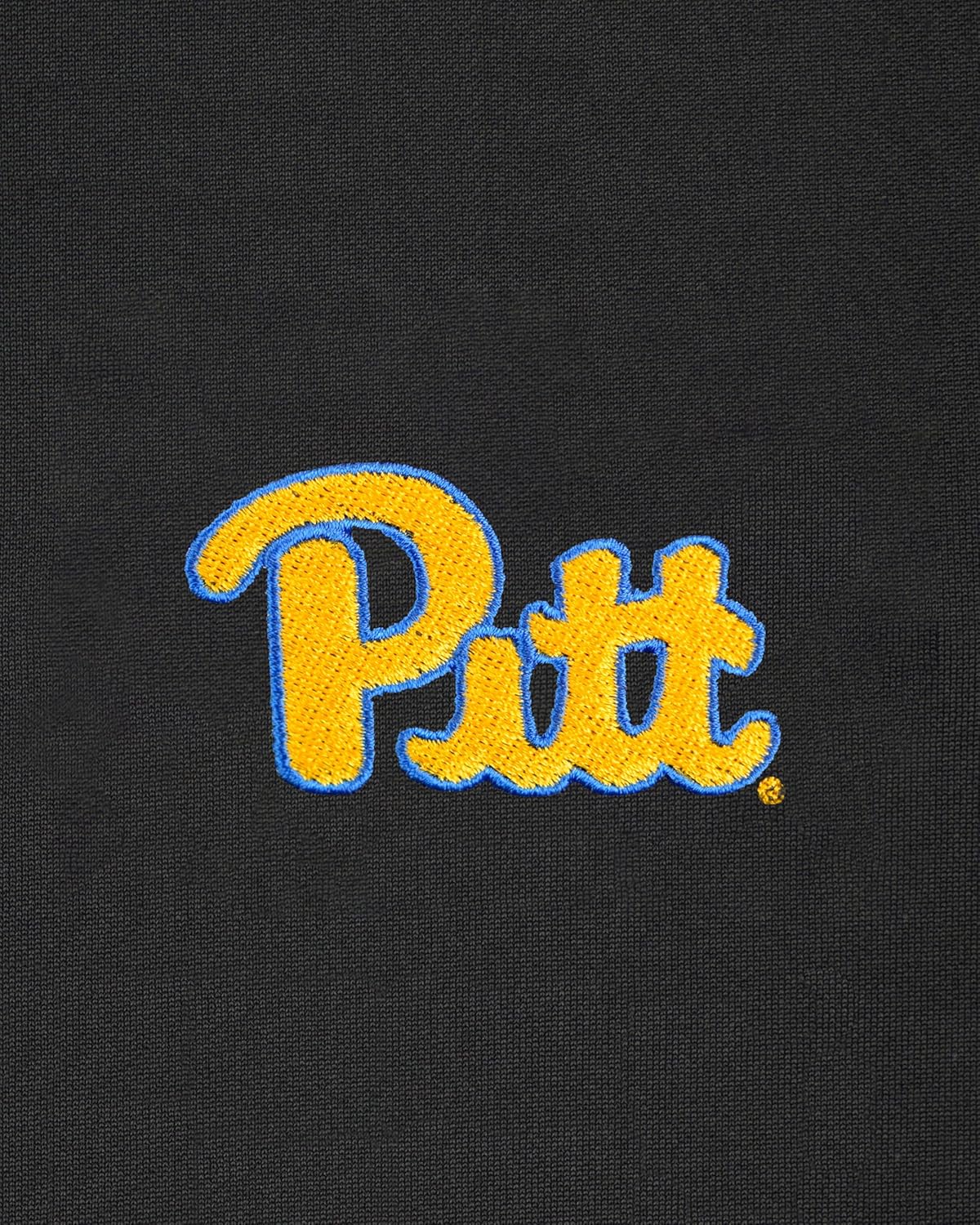 Vantage Apparel Men's Collegiate Premium Moisture Wicking Dark Gray Icon Polo, Pittsburgh Panthers, Dark Gray, X-Large