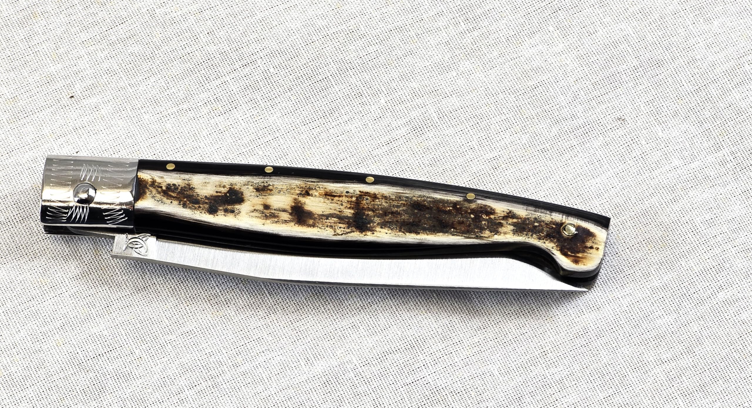 Coltello Da caccia Sardo PATTADA Artigianale TASCABILE MANICO IN CORNO SARDEGNA da COLLEZIONE Coltelli sardi artigianali coltellino fatto a mano